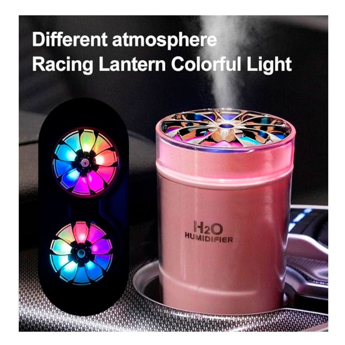 GENERICO - Humidificador Led Purificador Ultrasonico Difusor Vaporizador Portatil