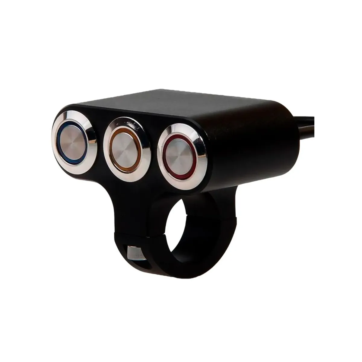 Interruptor Switch Aluminio 3 Botones para Moto, marca GENERICO - Foto Principal
