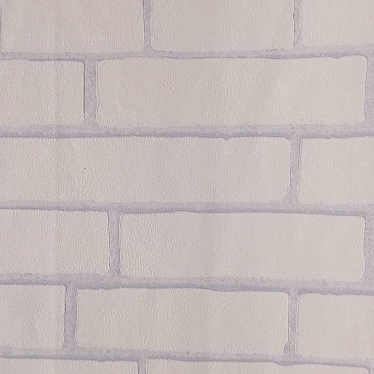 GENERICO - PAPEL TAPIZ BLANCO LADRILLO 0.53 X 10 M PARA PARED