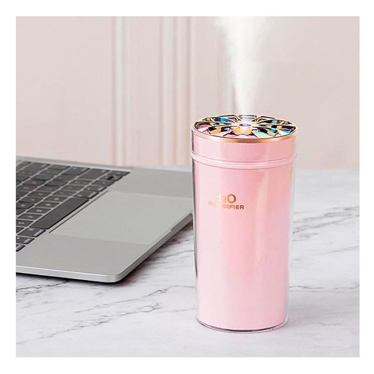 GENERICO - Humidificador De aire Difusor de llama aromaterapia RGB Portatil