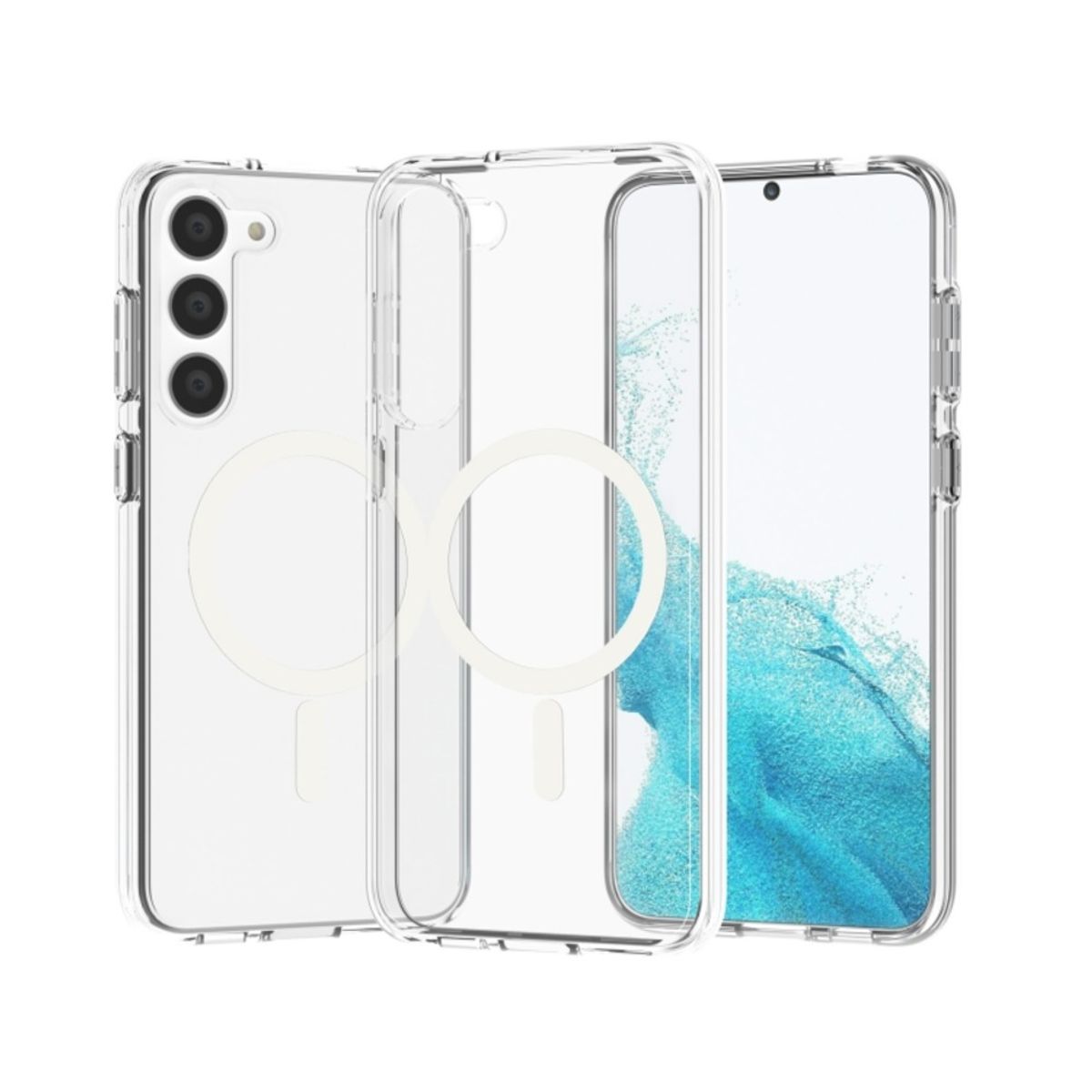 GENERICO - Funda Case for Samsung S23 Space Magsafe Transparente Antishock