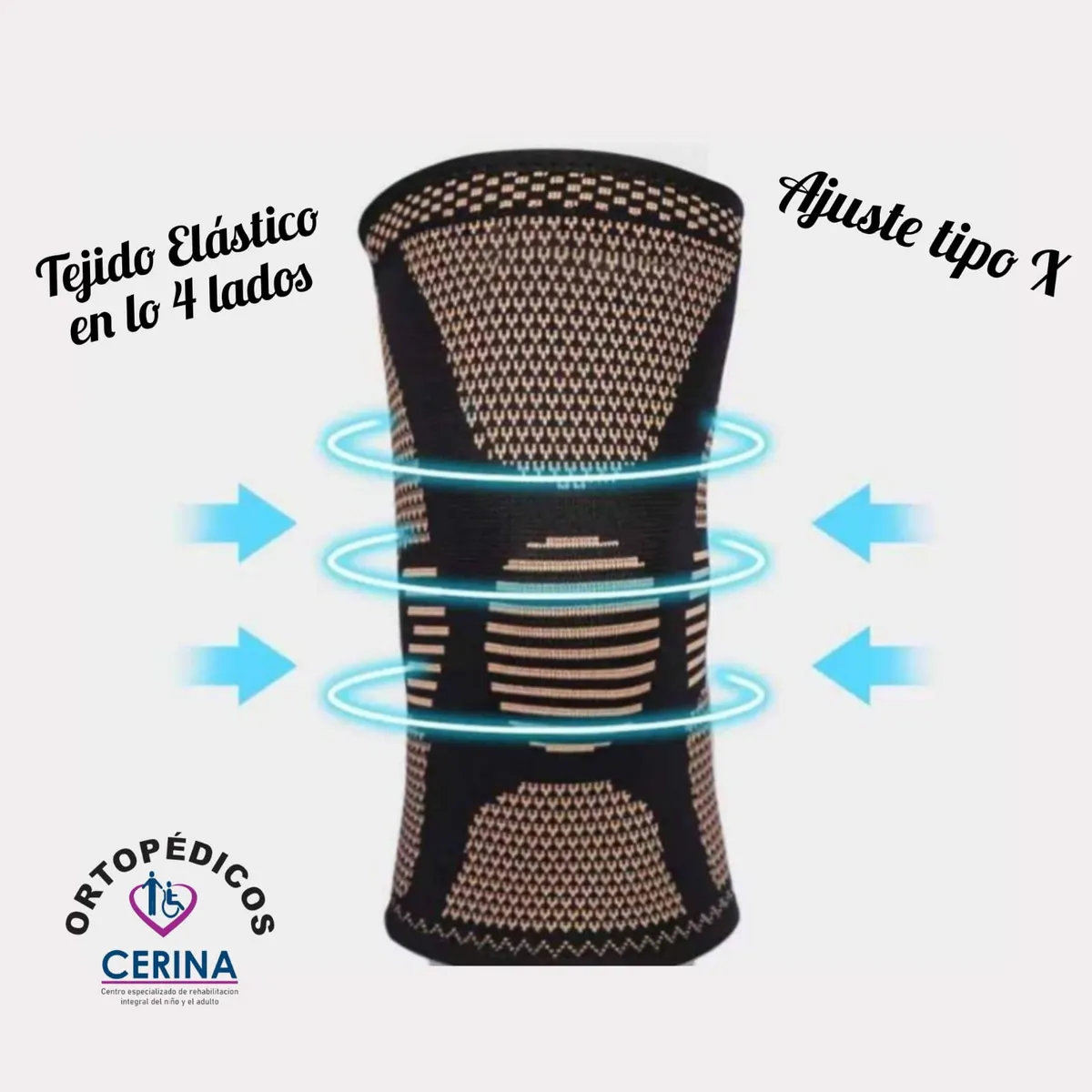 BRANSON - Rodillera Hilos de Cobre talla L