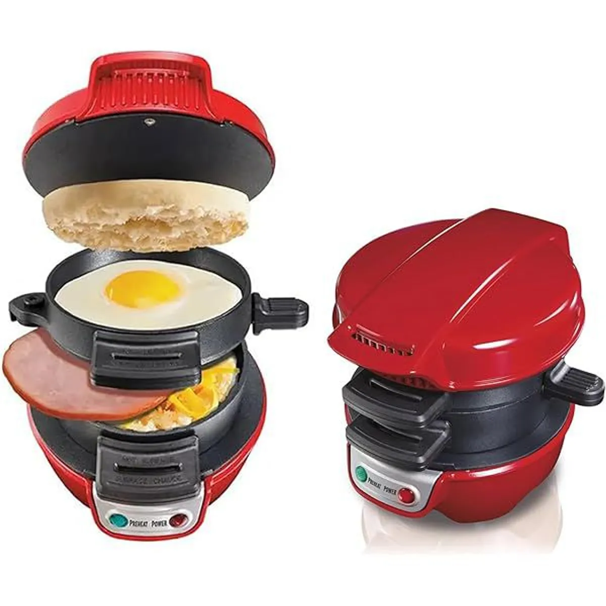 OEM - Máquina de Hamburguesas Panini Sartén Antiadherente de Doble Cara