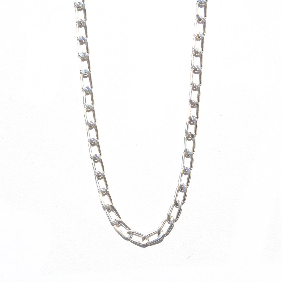 GENERICO - Cadena Hombre Plata 950 Eslabón 4mm