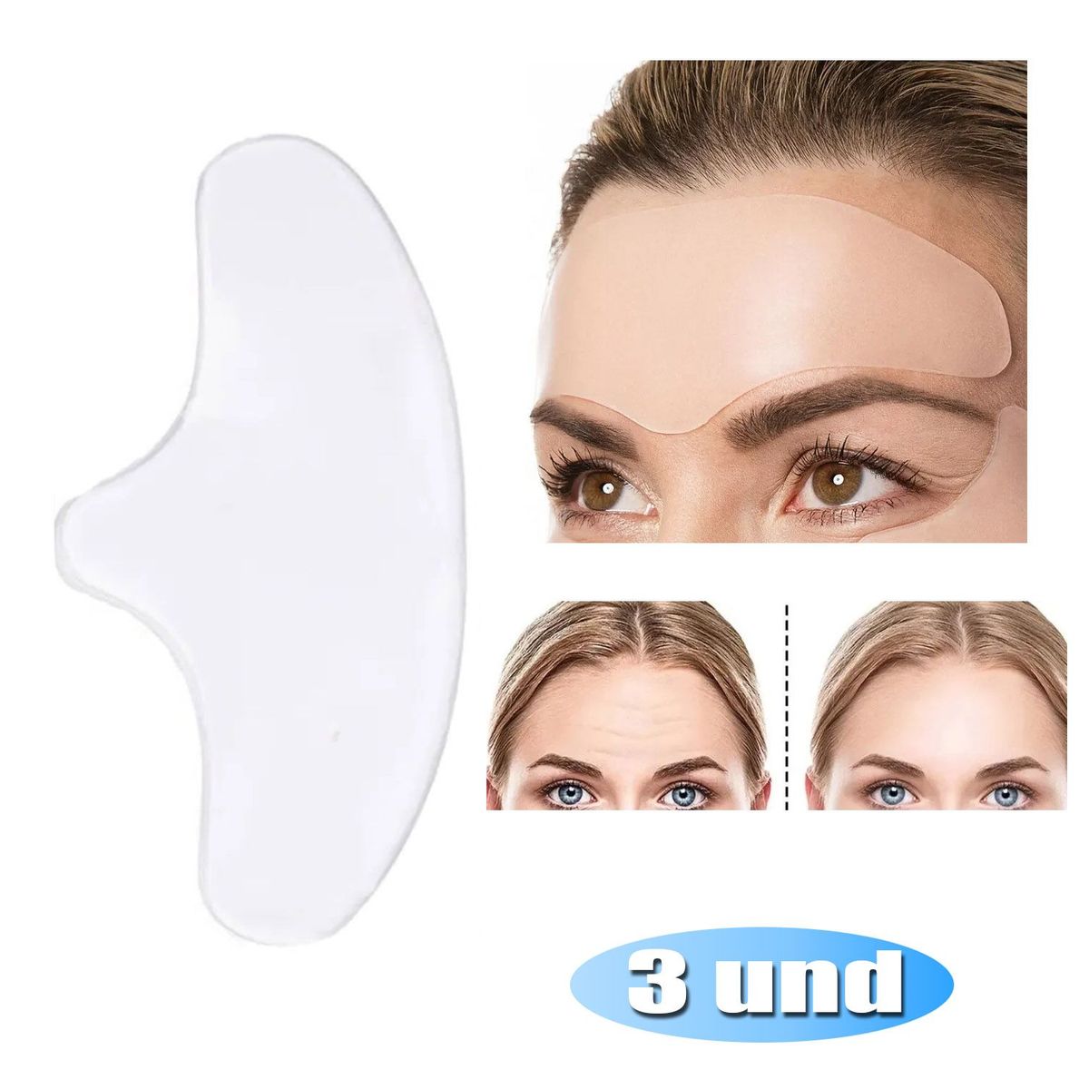 GENERICO - Mascara de Gel Antiarrugas transparente 3UND