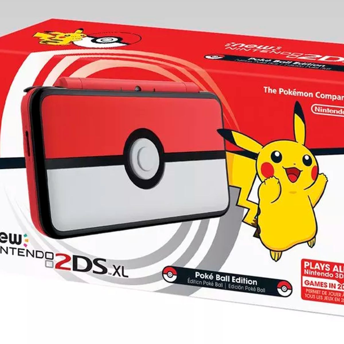 NINTENDO - NEW NINTENDO 2DS XL LL EDICION POKEBALL ORIGINAL.