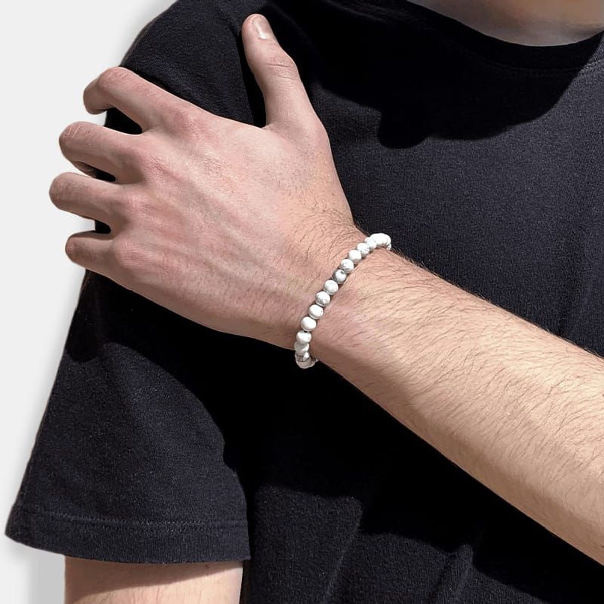 ALFA SFM - Pulsera Howlita Blanca