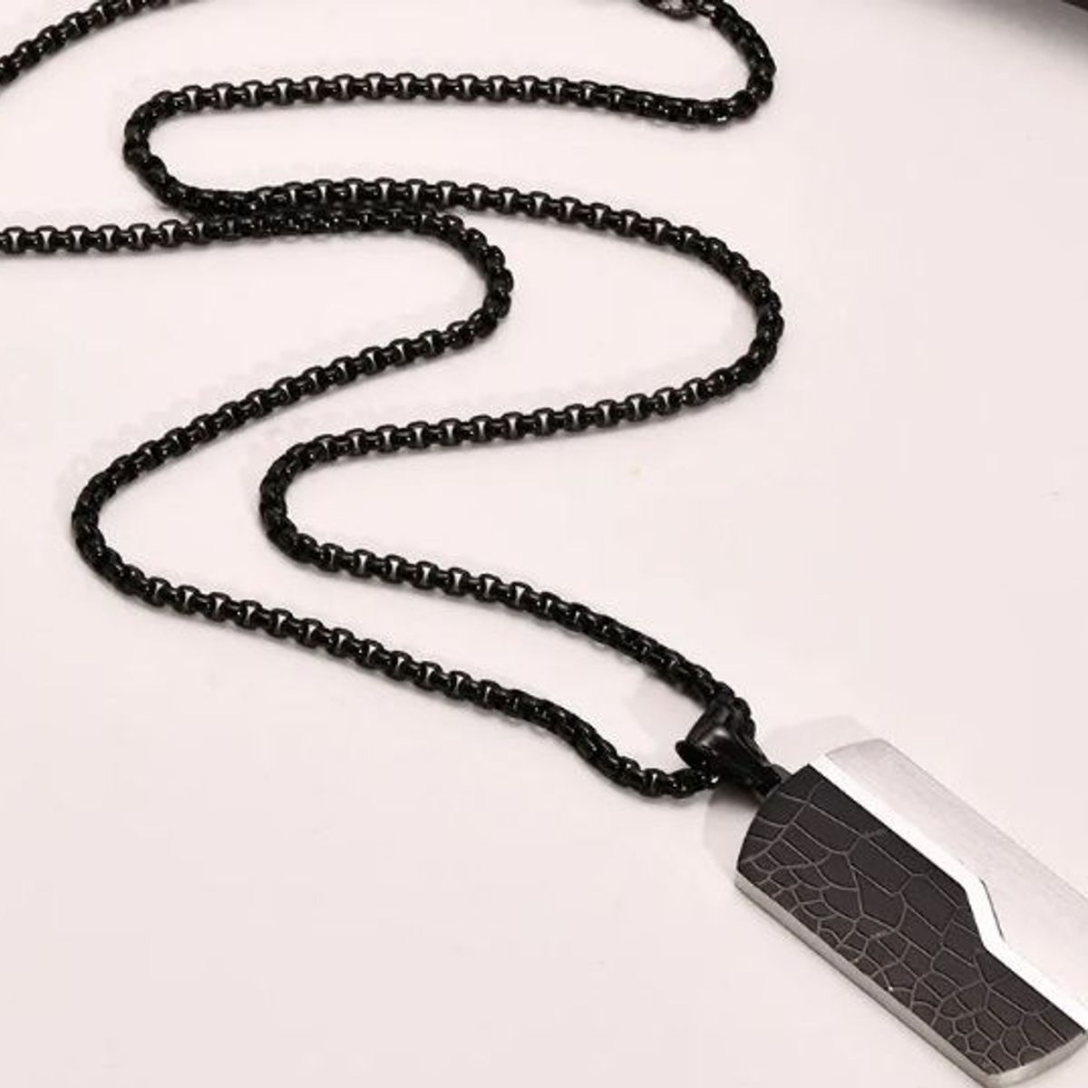 GENERICO - Collar Cadena Moriah de Acero Inoxidable Hombres