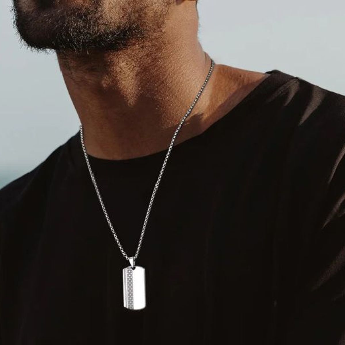 GENERICO - Collar Cadena Patmos de Acero Inoxidable Hombres