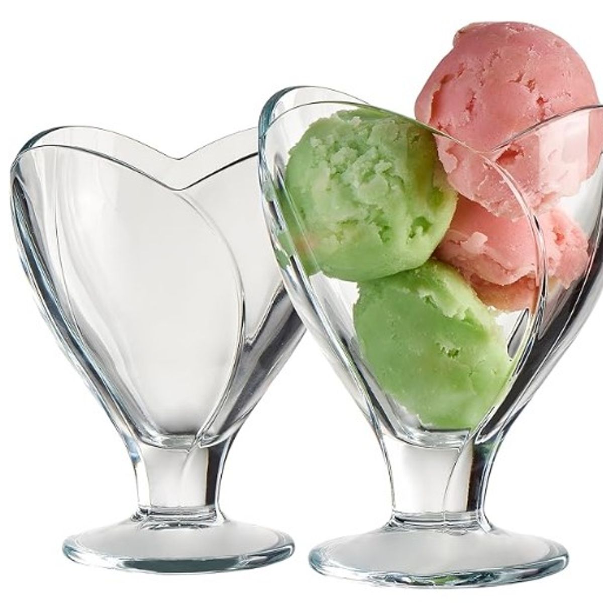 GENERICO - Set x 6 Copas de Vidrio para Helado Tulipán 105 ml