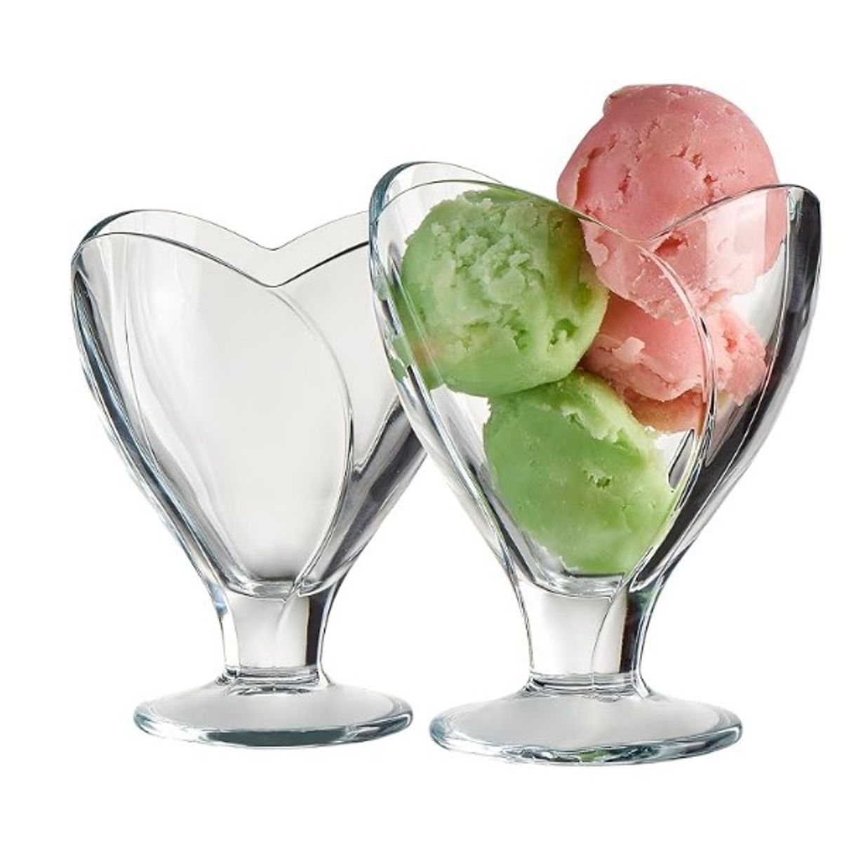 GENERICO - Set x 6 Copas de Vidrio para Helado Tulipán 105 ml