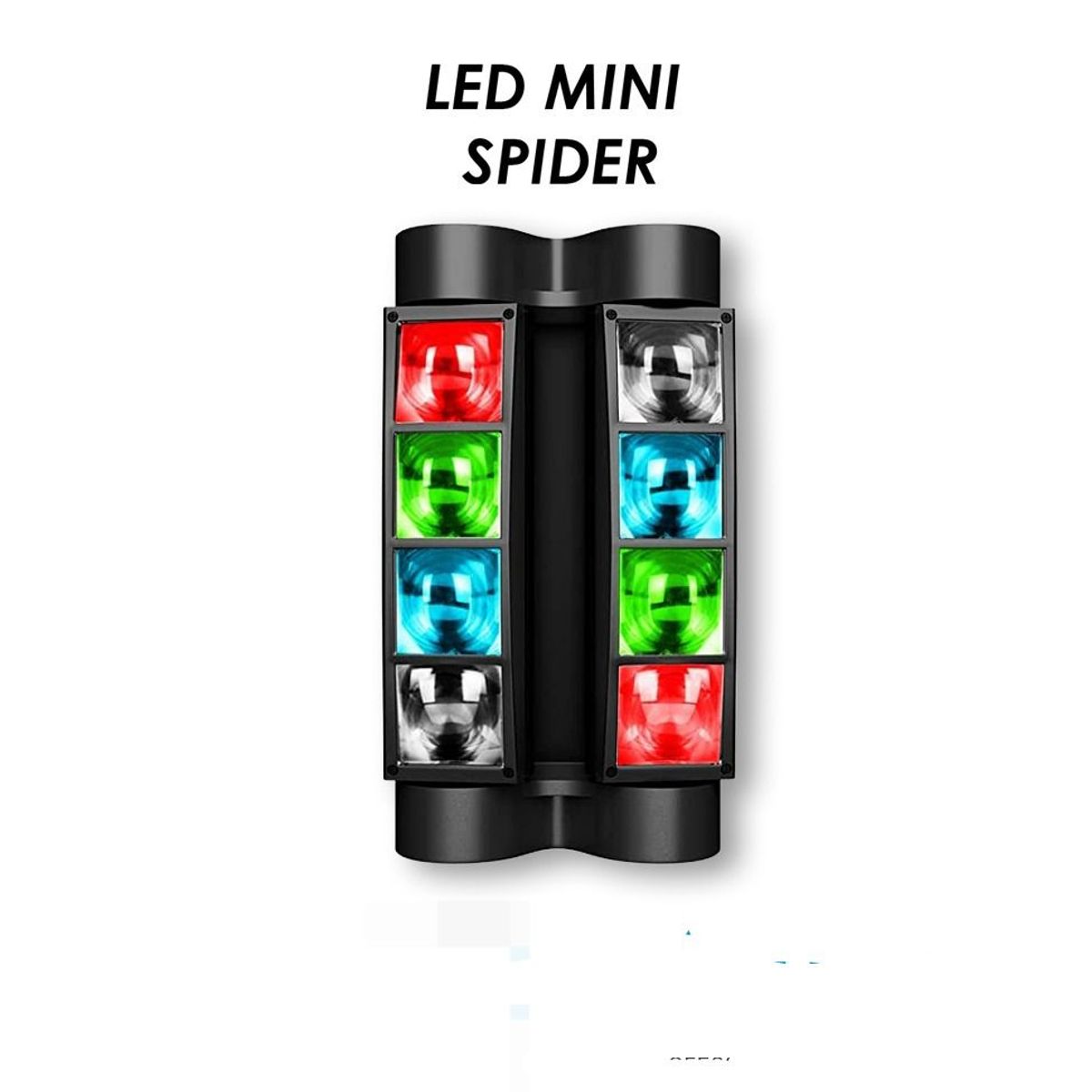 OEM - Mini Araña Luz de escenario LED para DJ RGBW 8 x 3W DMX 512