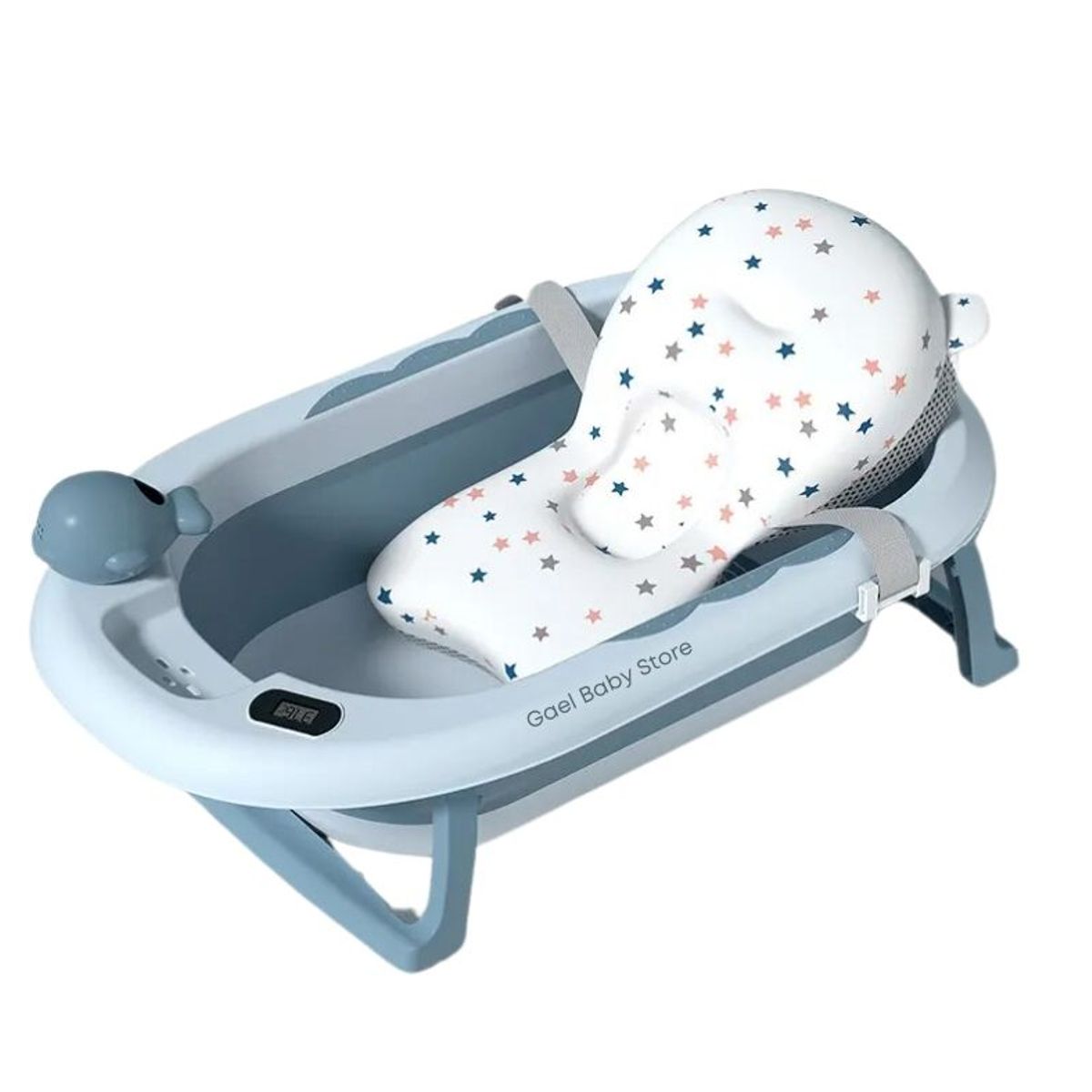 GENERICO - Tina Bañera Plegable Bebé Pack Digital Ergonómico PVC 81cm x 49cm 21. 5cm