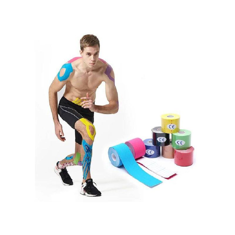 GENERICO - Cinta Kinesiologica Vendaje Neuromuscular Deportivo 5 m x 5cm
