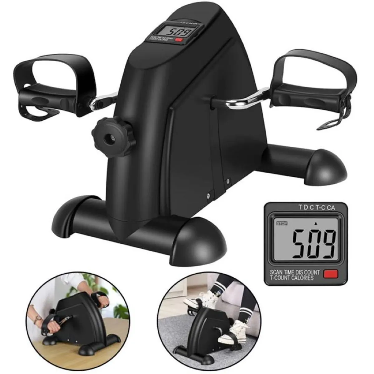 GENERICO - Mini Bicicleta Estatica Plegable para Entrenamiento de Brazos y Piernas