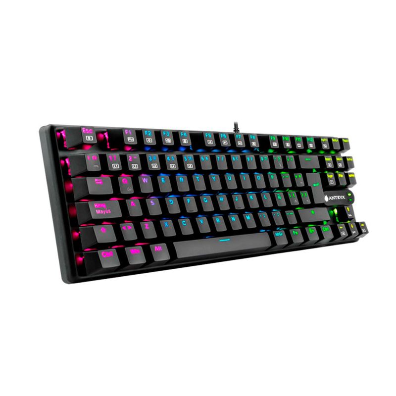 ANTRYX - TECLADO MECANICO GAMING ANTRYX CHROME STORM MK830 PN: AMK-CS830KRE-SP