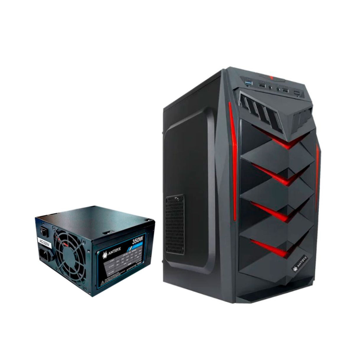 ANTRYX - CASE ANTRYX ELEGANT 650 C/FUENTE 350W USB3.0 P/N: AC-E650-350CP