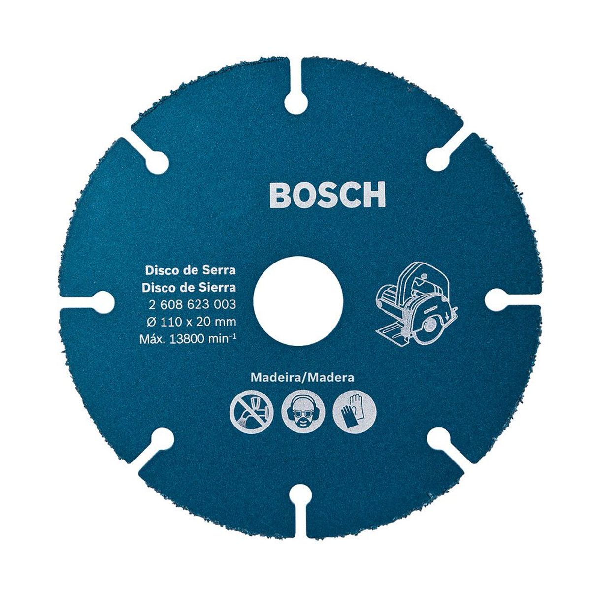 BOSCH - Disco para cortar madera para sierra marmolera 110