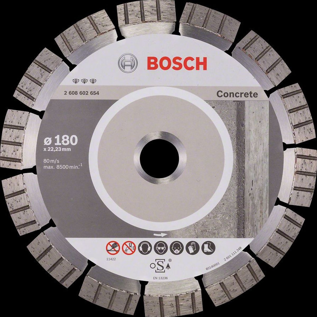 BOSCH - Disco Best para Hormigon Duro y Hormigon Armado 7"
