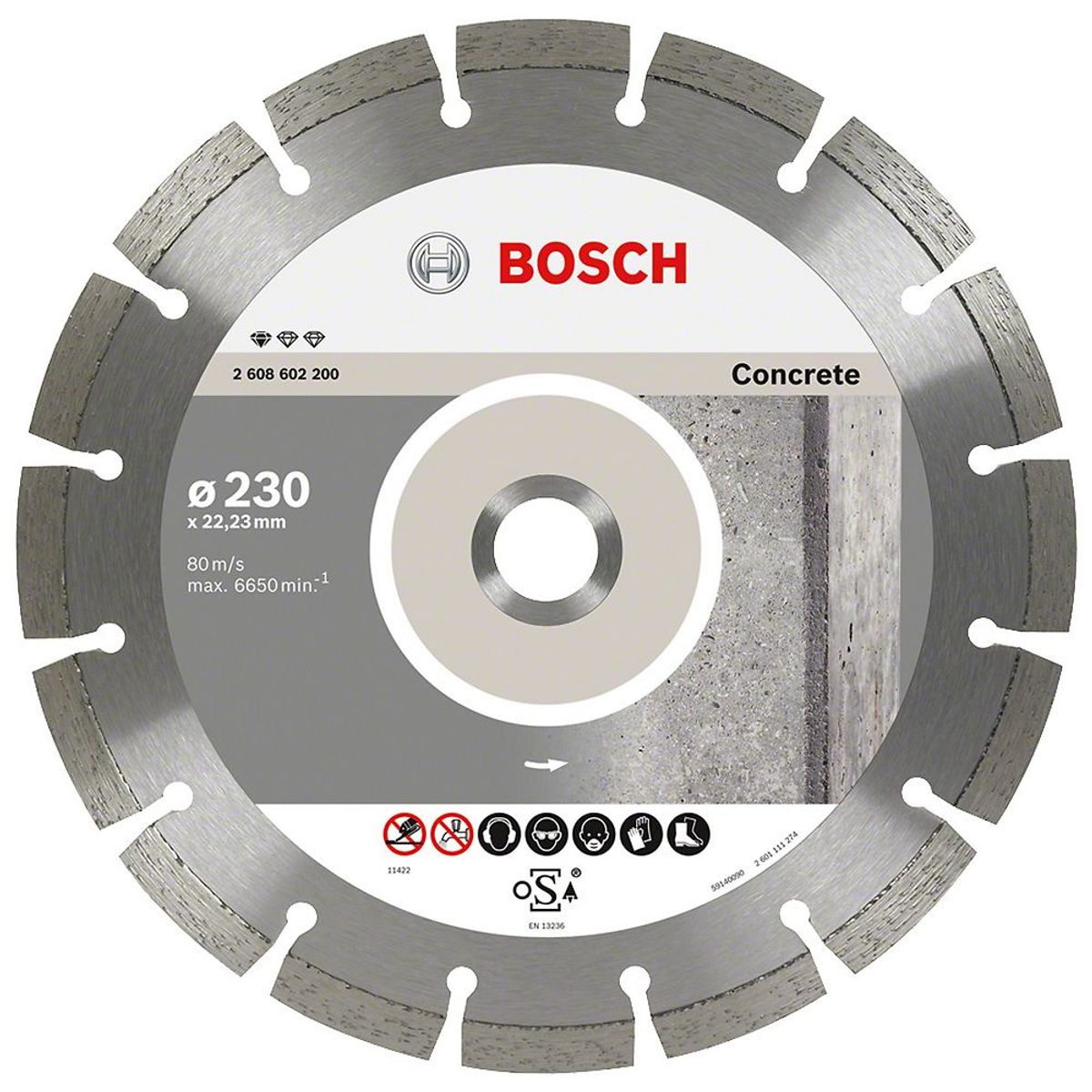 BOSCH - Disco Professional" para Hormigon Duro 9"