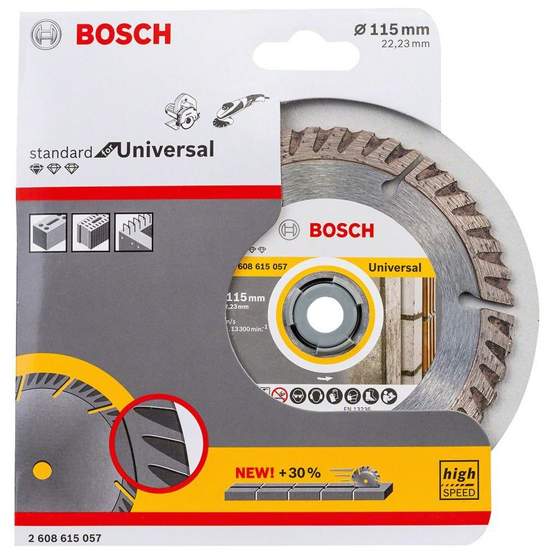 BOSCH - Disco Professional" Universal Segmentado Construccion + Metal 4-1/2"