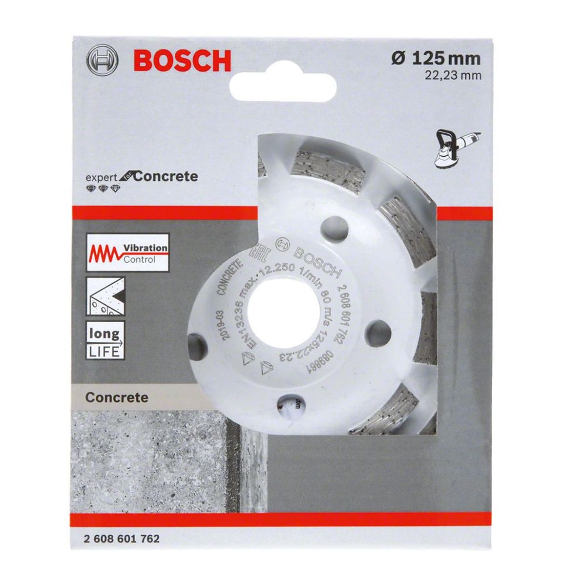 BOSCH - Vaso Diamantado Expert for Concrete Segmentado 125 x 22,23 mm