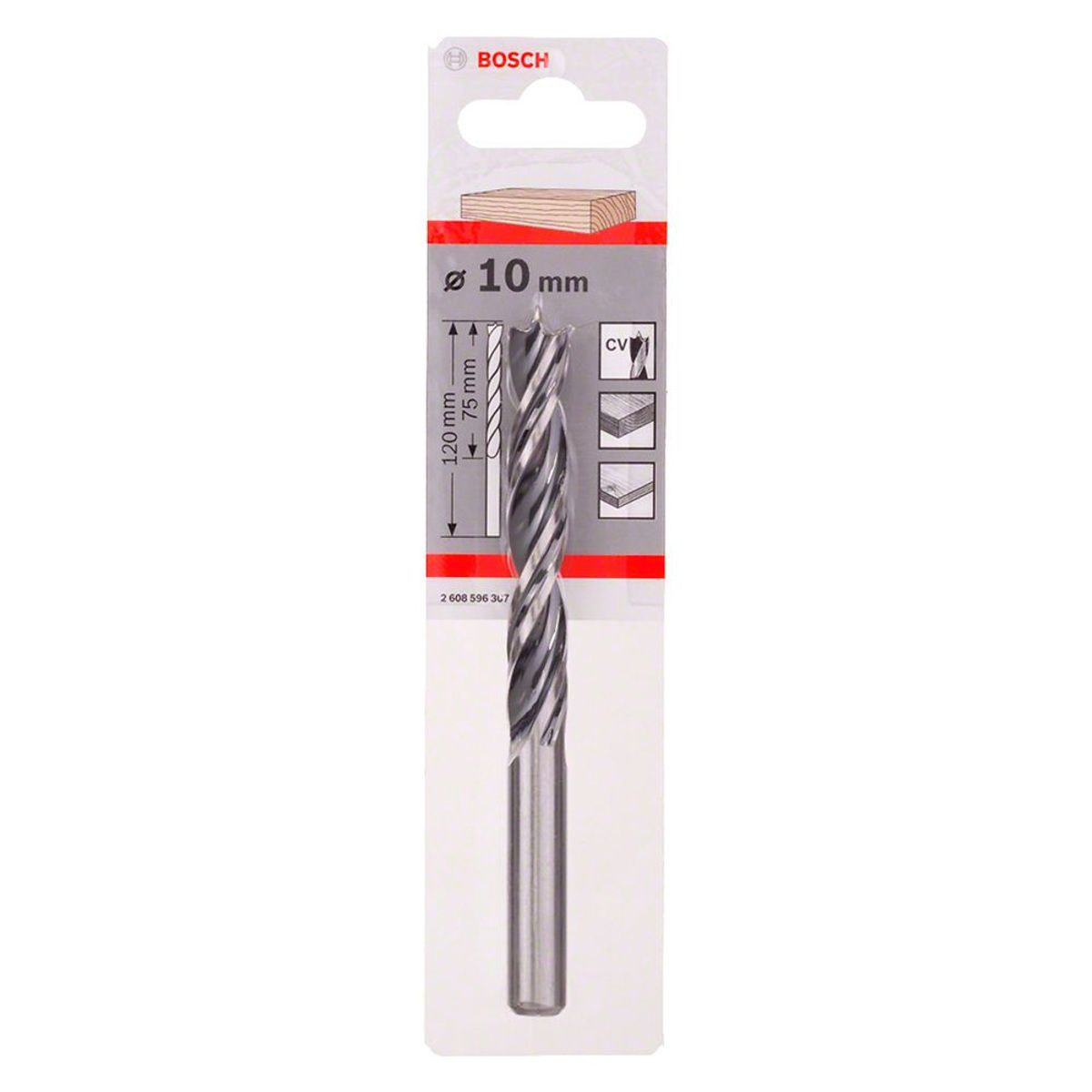 BOSCH - Broca Madera espiral 10 mm 1Unid
