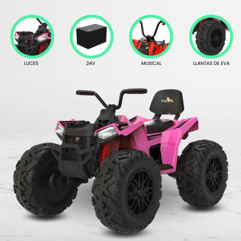 GENERICO - Cuatrimoto a Batería para Niños «HOLLICY» Pink