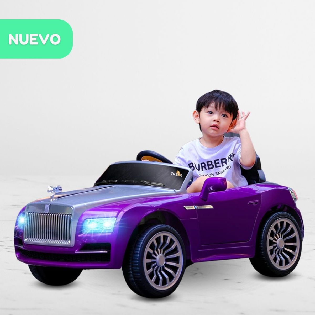 GENERICO - Carro a Batería para Niños «ROLL ROYS» Purple