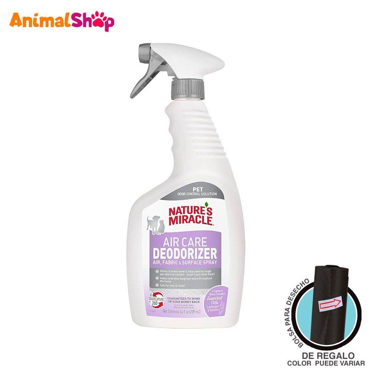 NATURES MIRACLES - Spray De Aire Telas Y Superficies Natures Miracle 709Ml