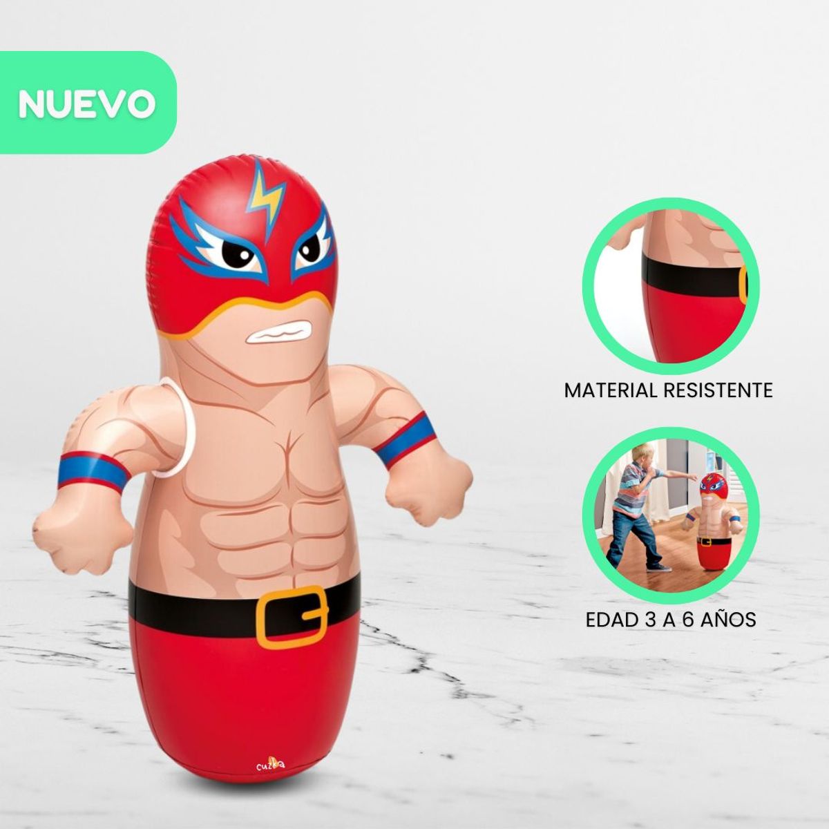 INTEX - Porfiado Boxeador para Niños «MASKED» Red