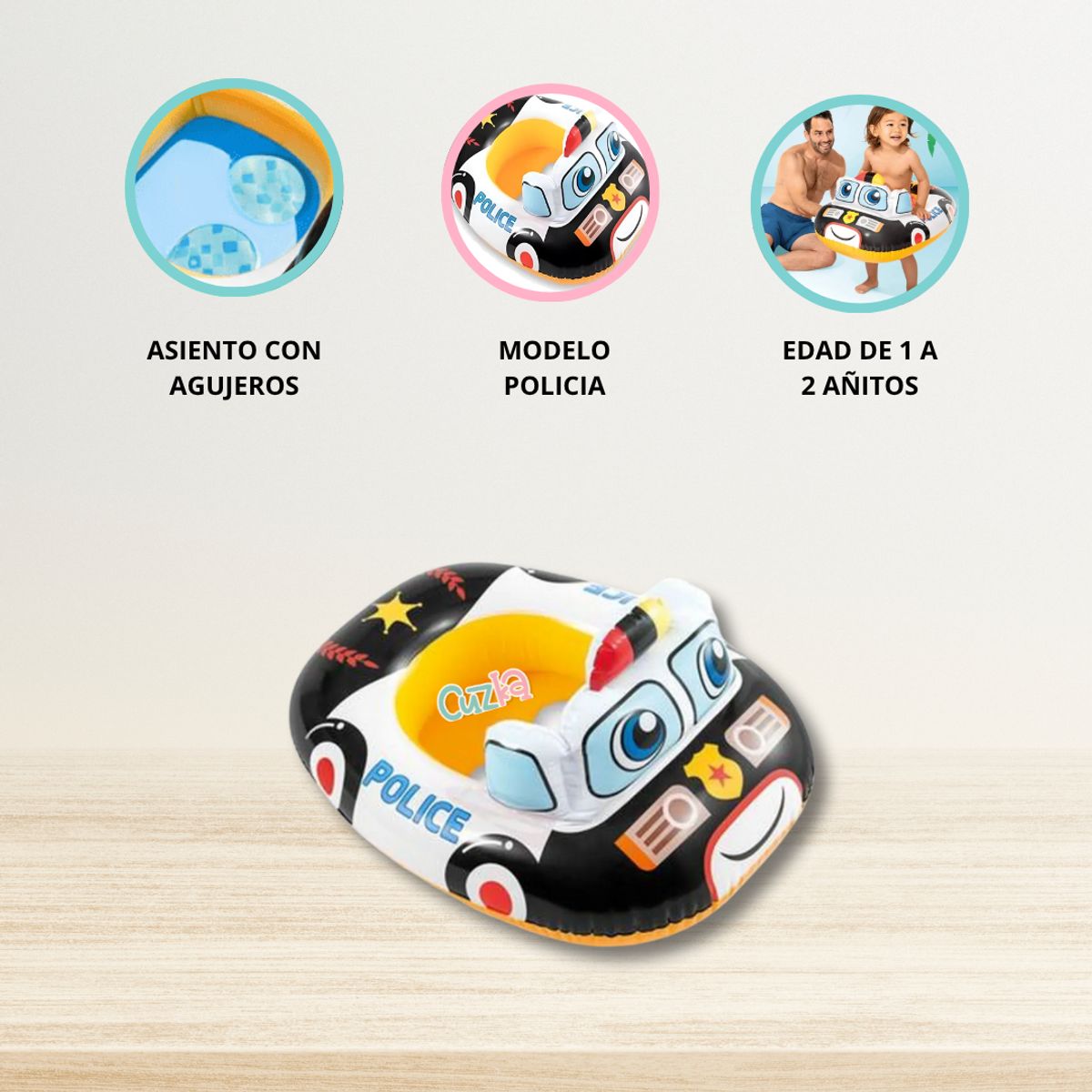 INTEX - Flotador para Niños «POLICE»