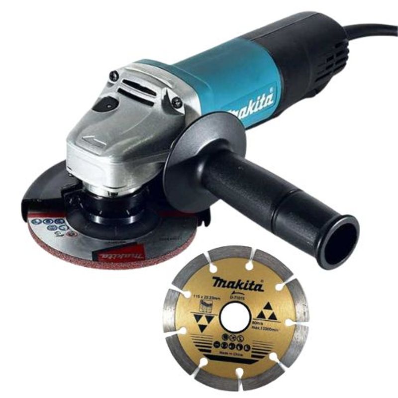 MAKITA - Makita esmeril angular 4 1/2" 840w security switch 9557HPG + D-71015