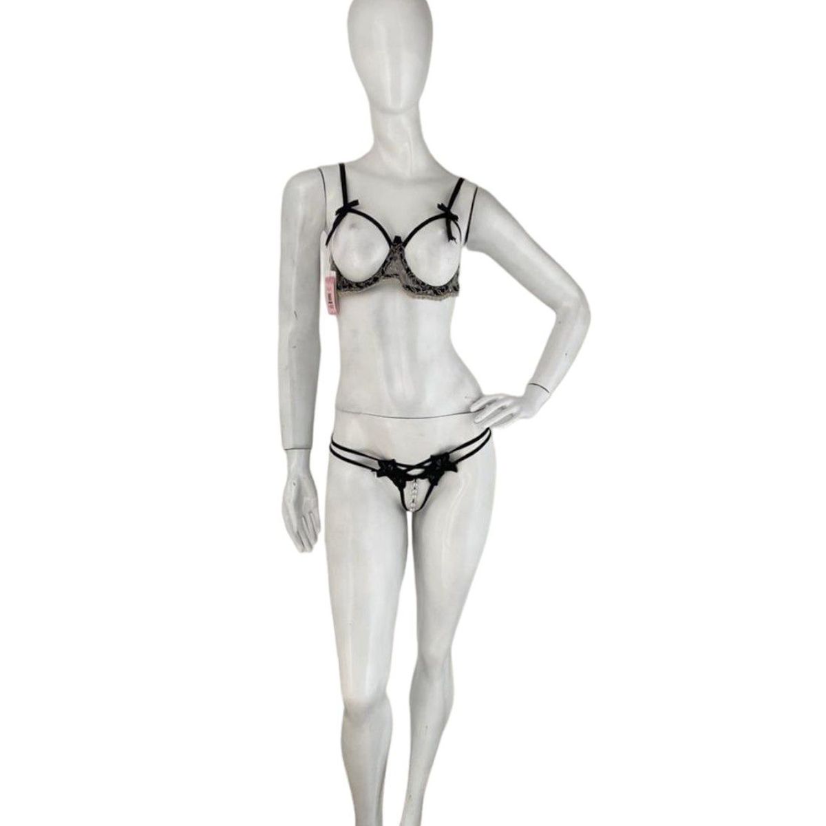 GENERICO - LENCERIA EXCLUSIVA Conjunto de Ropa Interior Transparente Mujer