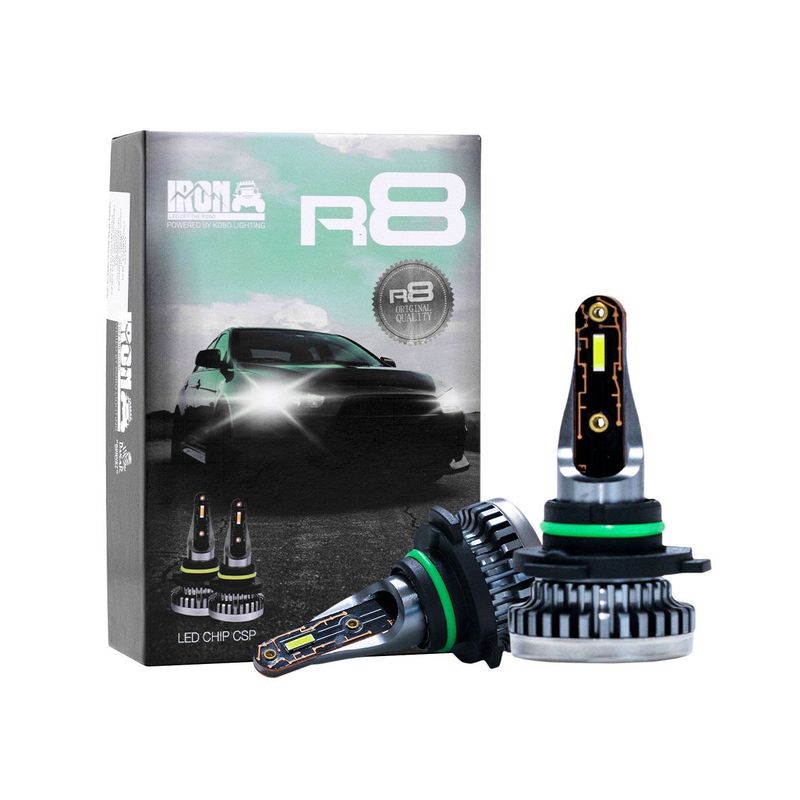 GENERICO - Kit Foco Led R8 9005 Iron Super Compacto Sin Cooler Chip CSP