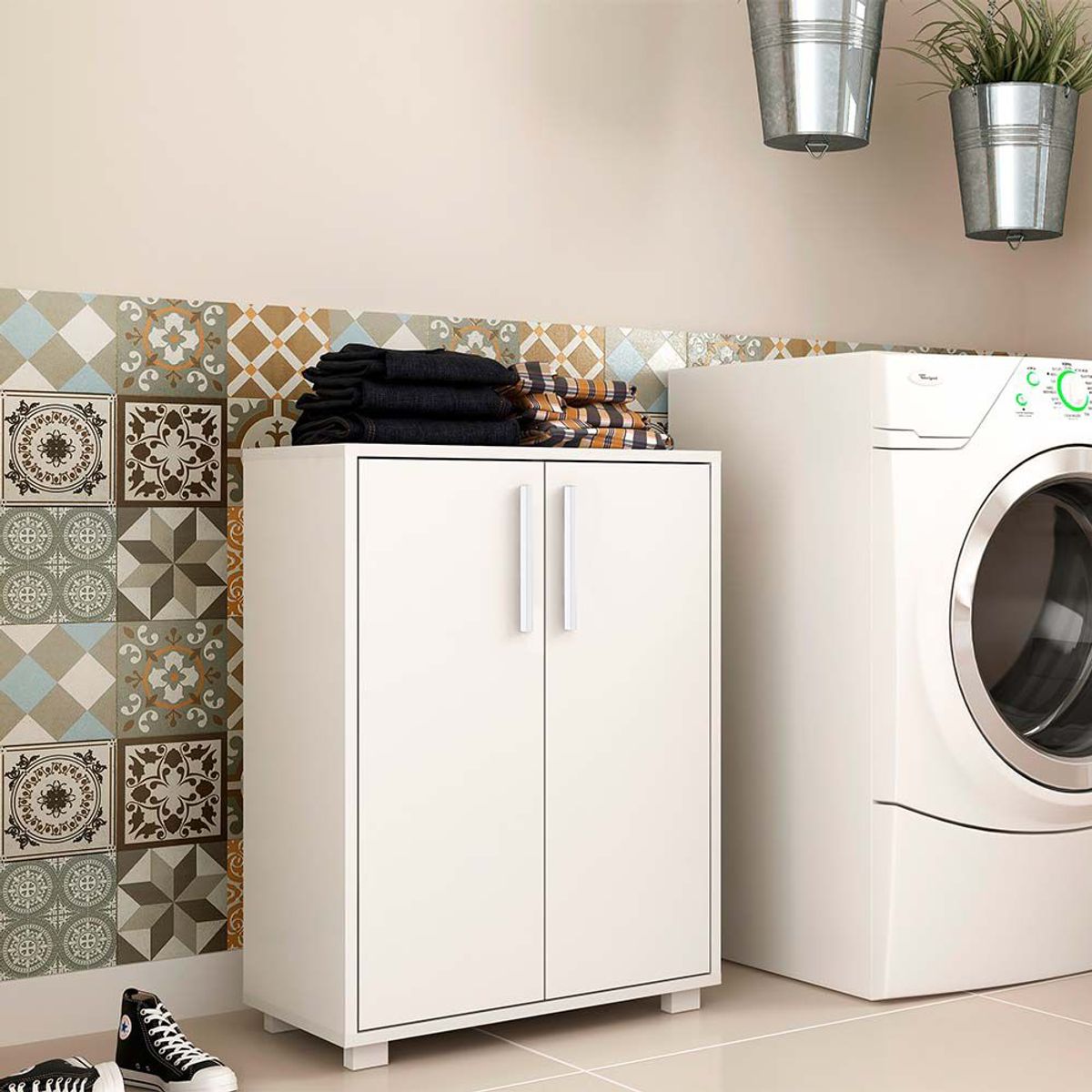 BRV MOVEIS - Cajonera Hernan 74x54x30cm Blanco