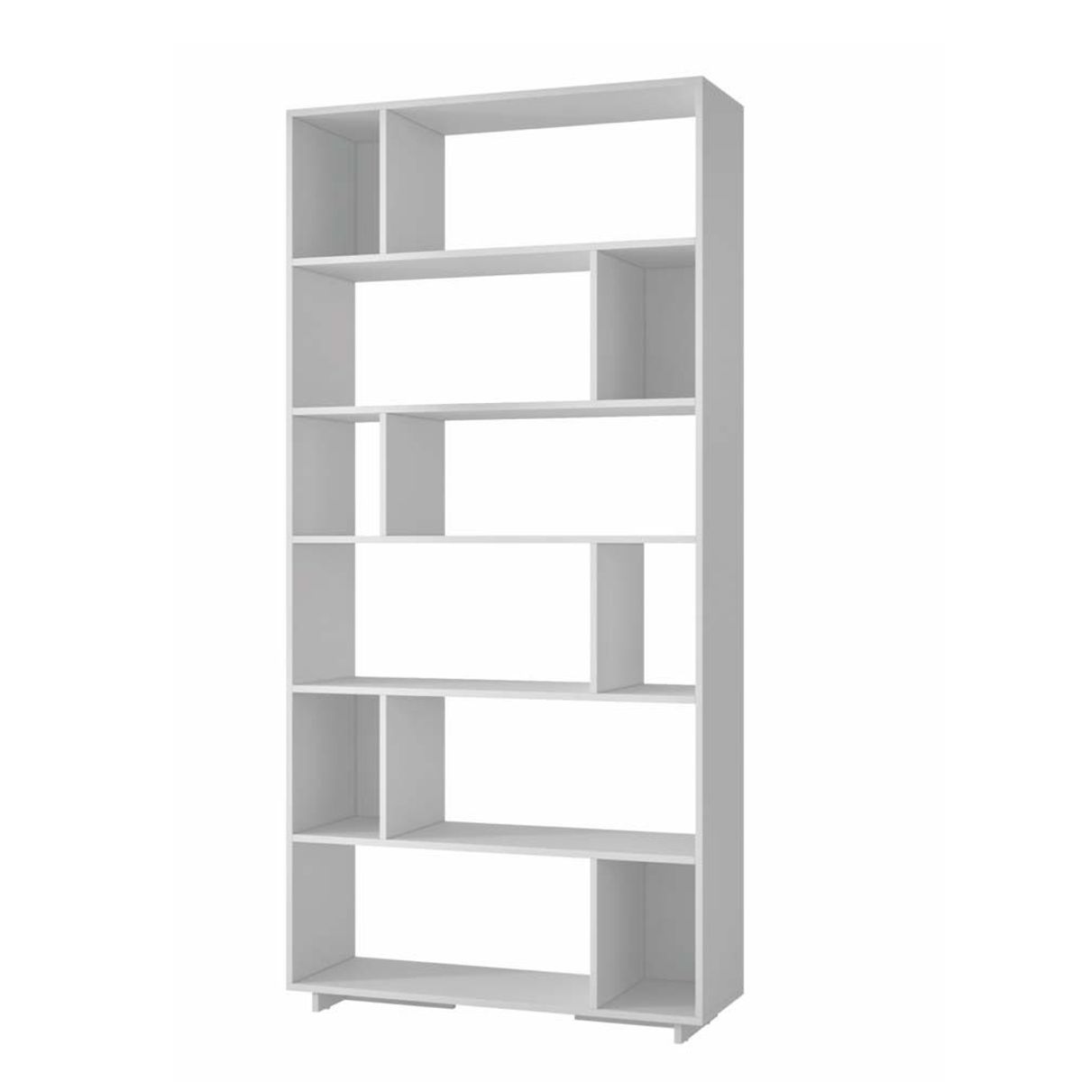 BRV MOVEIS - Librero Asher 188x90x30cm Blanco