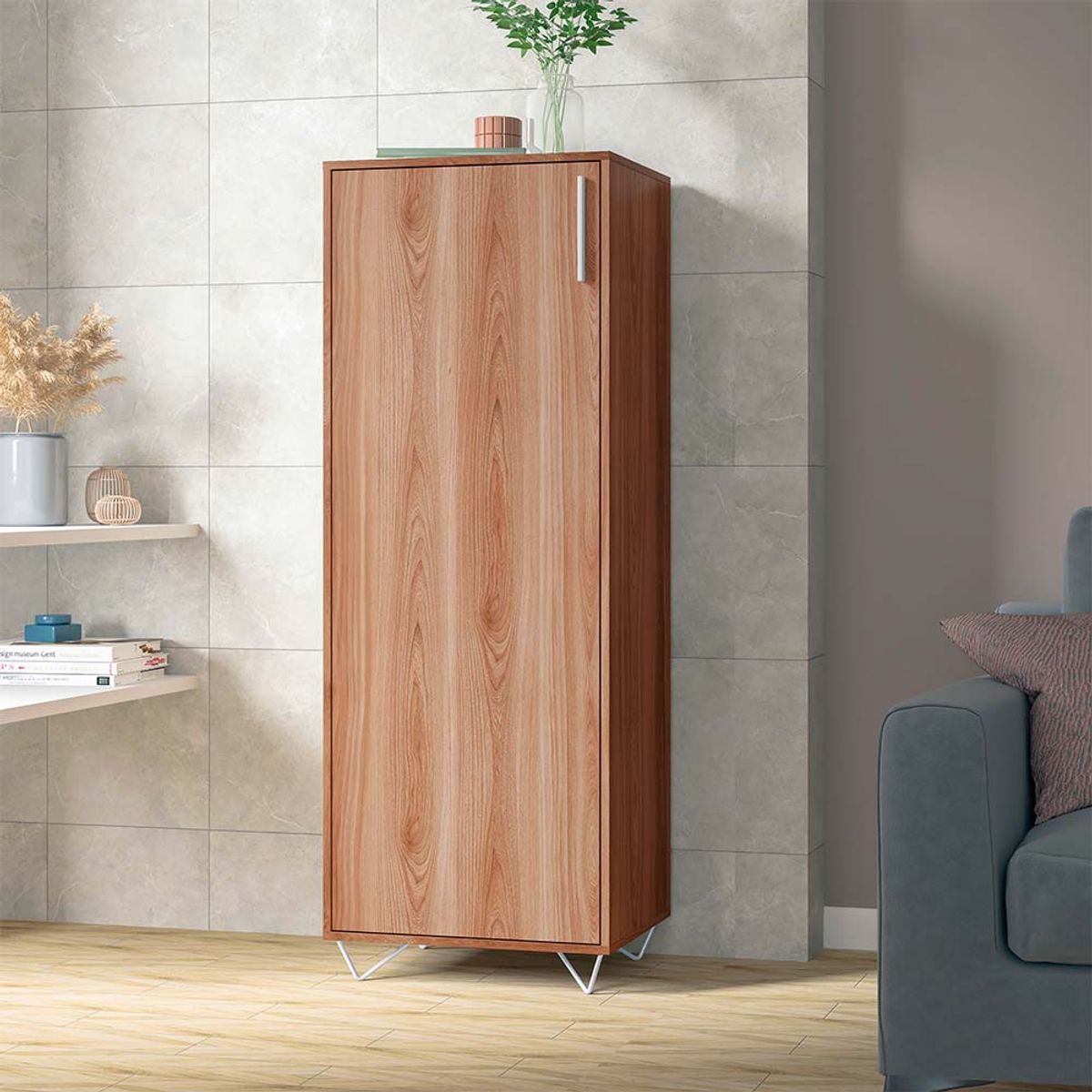 BRV MOVEIS - Estante Bastian 146X54X36 cm Marrón