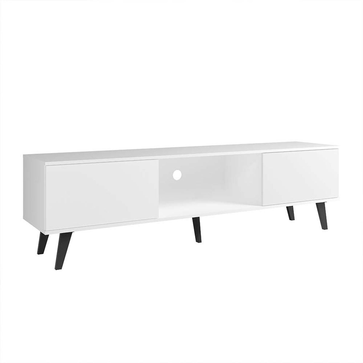 BRV MOVEIS - Mesa de Tv 55 pulgadas Maxime Blanco