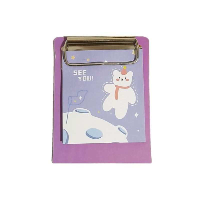 GENERICO - MINI NOTAS CON TABLERO KAWAI -  LILA