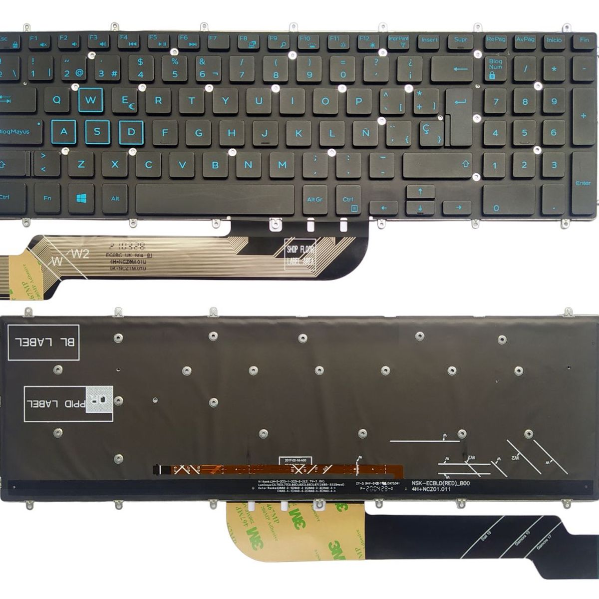 DELL - Teclado ORIGINAL para DELL G3-3500 G3-3572 G3-3578 G3-3579 G3-3779