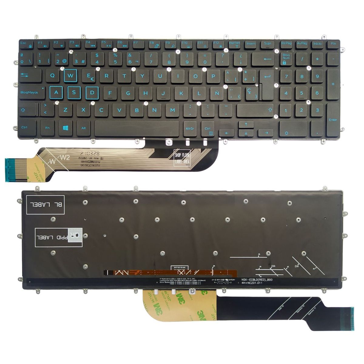 DELL - Teclado ORIGINAL para DELL G3-3500 G3-3572 G3-3578 G3-3579 G3-3779