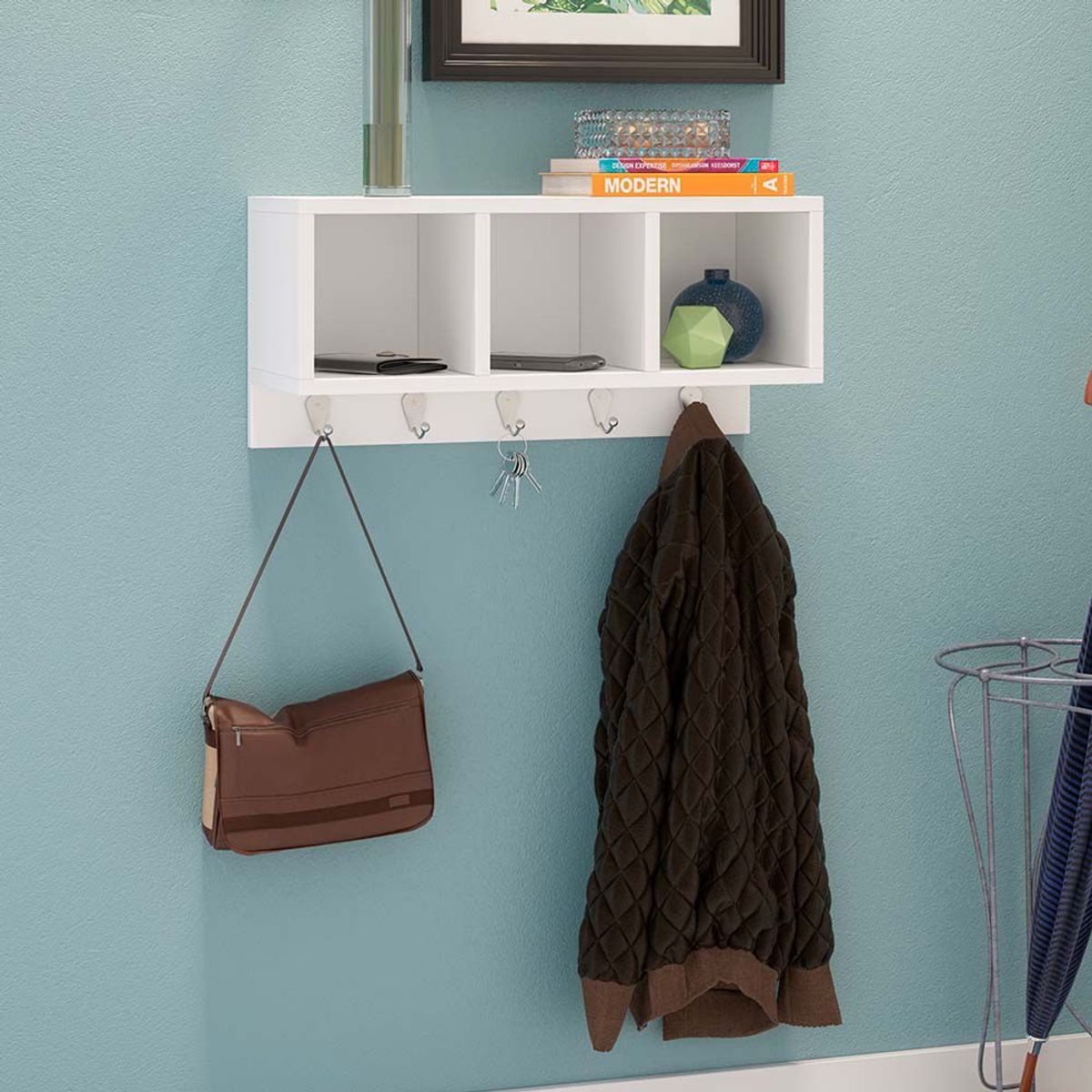 BRV MOVEIS - Repisa Ofelia 25x54x21cm Blanco