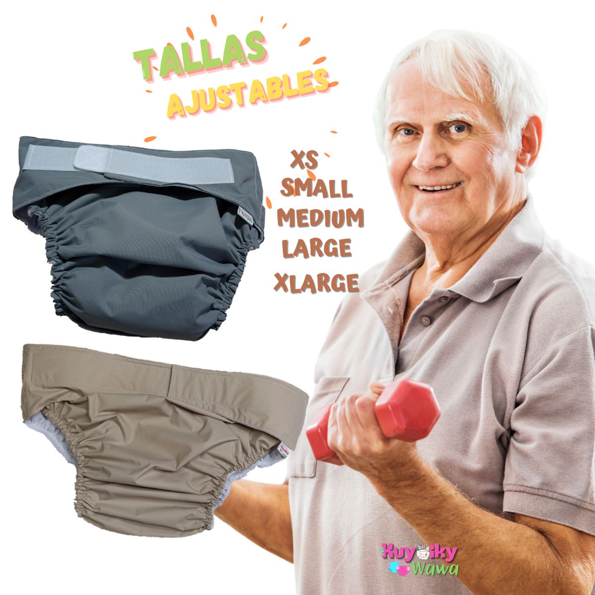 KUYAIKY WAWA - Pañal para adulto y la Incontinencia adulto Talla L