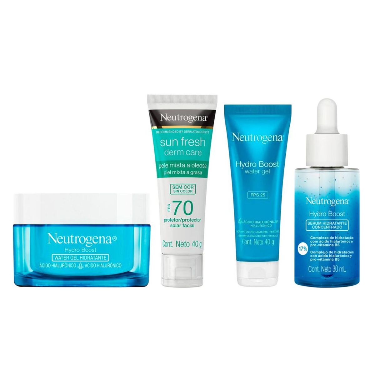 NEUTROGENA - Neutrogena Pack Hydro Boost Serum + Gel + Protector Solar