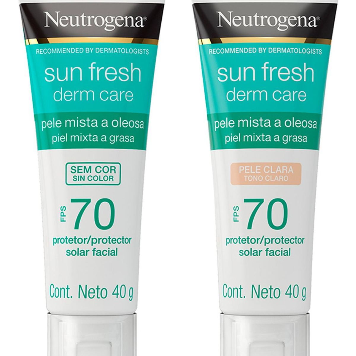 NEUTROGENA - Derm Care Combo Bloqueador Piel Clara + Sin Color Neutrogena