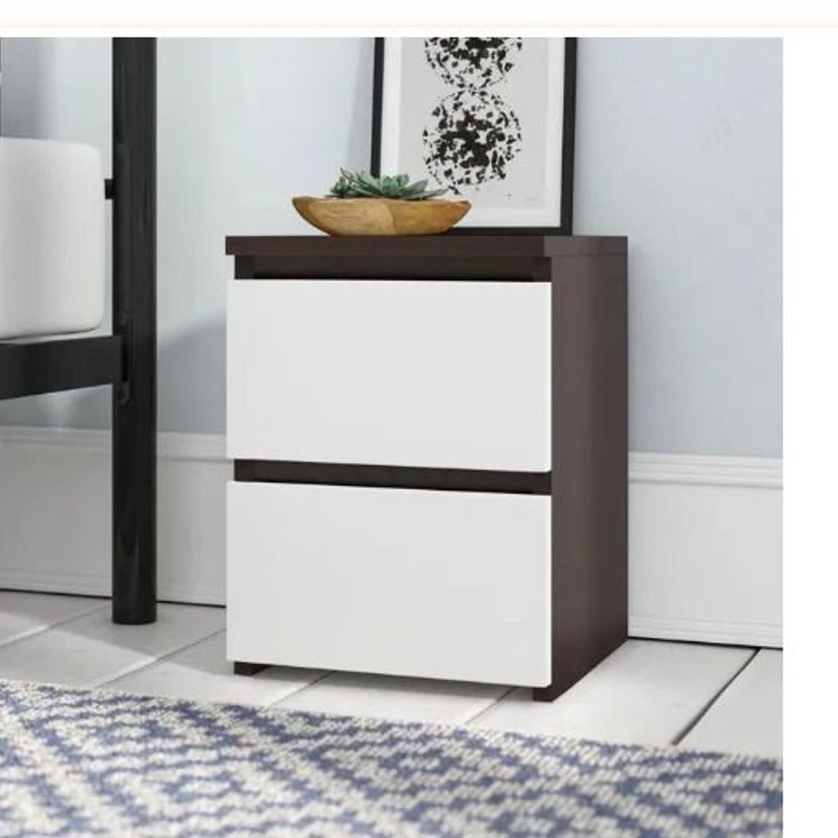 NACION MUEBLES - VELADOR DE MELAMINA WENGUE