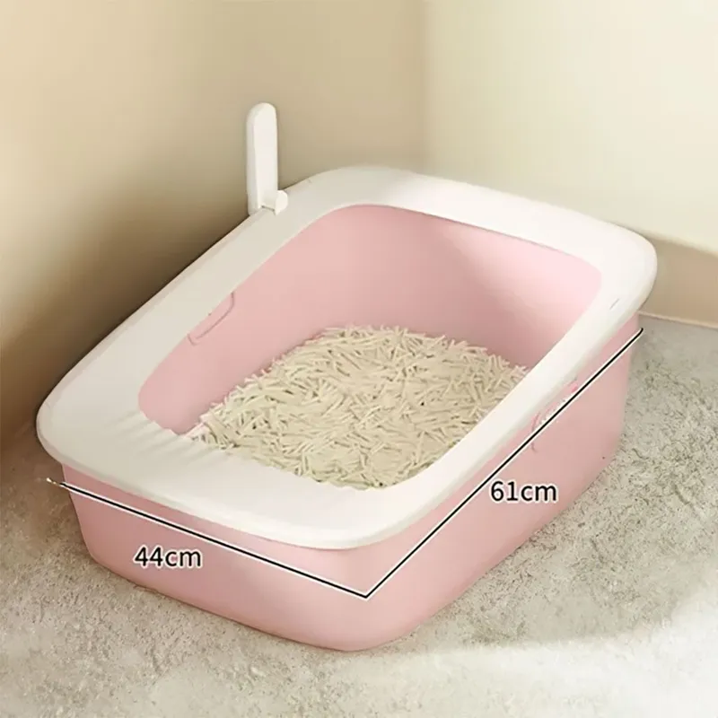 CAT OH - Arenero para Gatos Semi cerrado Rosado