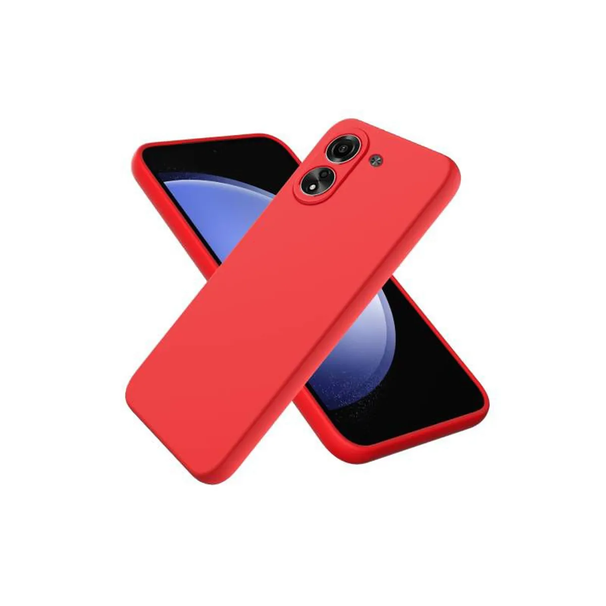 CASE - Case Silicona Para Xiaomi Redmi 13C - Rojo