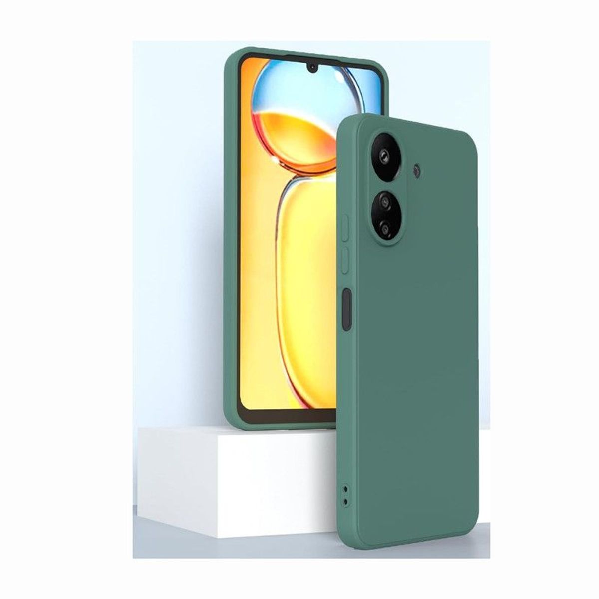 CASE - Case Silicona Para Xiaomi Redmi 13C - Verde